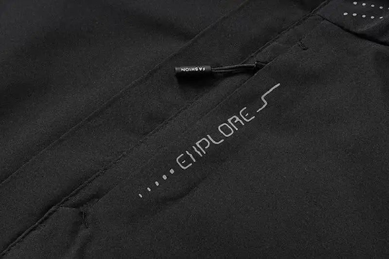 Men's Solid Outdoor Waterproof Raincoat