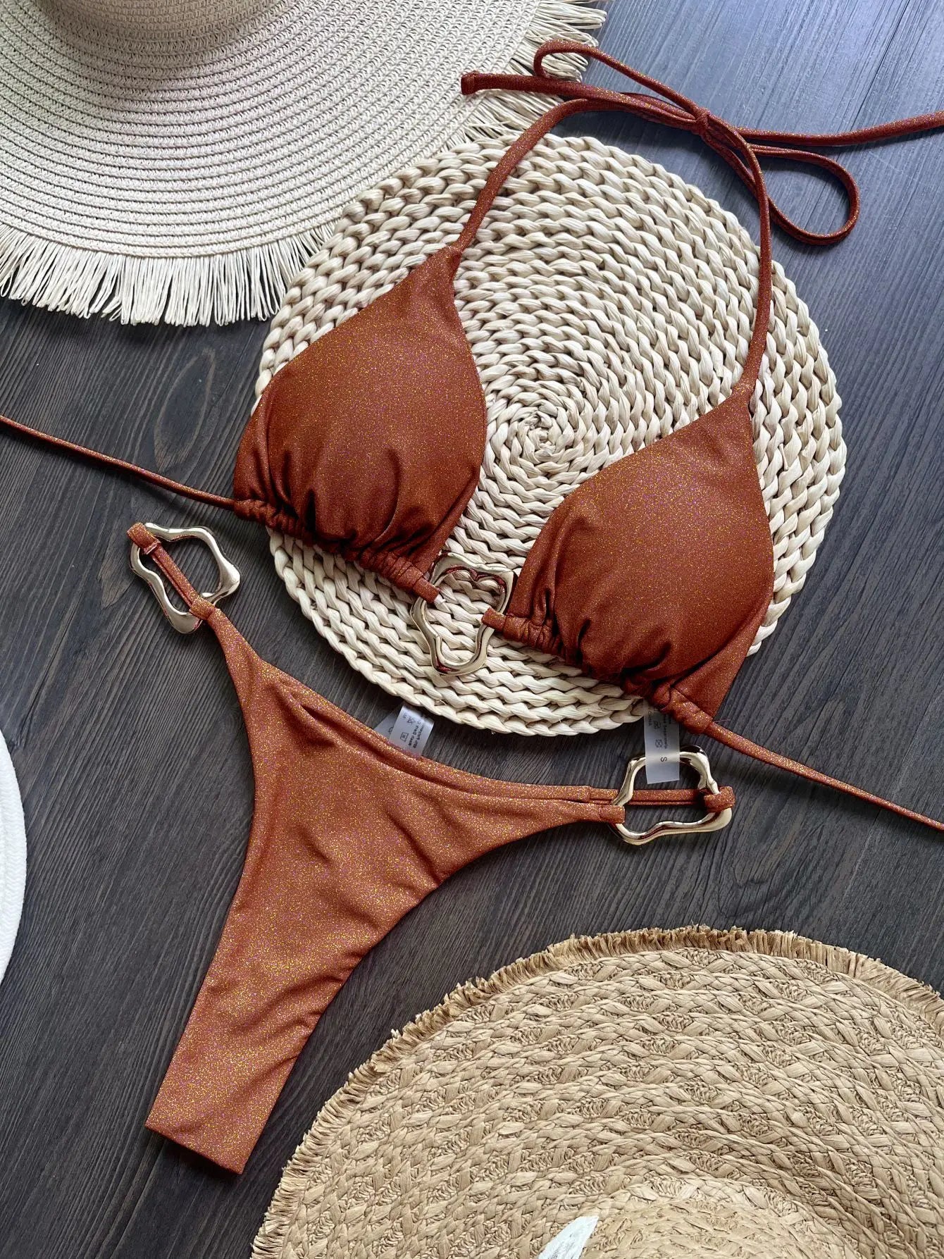 Halter Micro Bikini 2026 Women Swimsuit Solid Swimwear Thong Bikinis Set Brazilian Beach Wear Bathing Suit Biquini Female