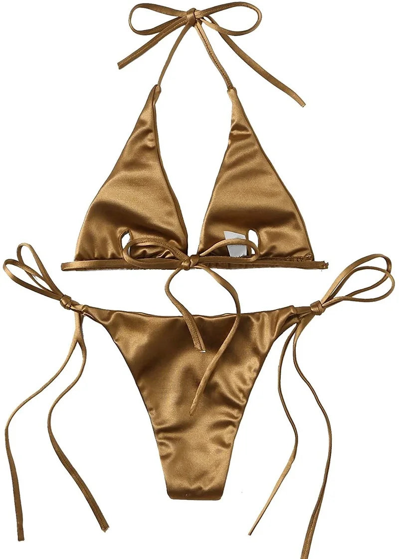 Women's Wrap Around Halter Bikini