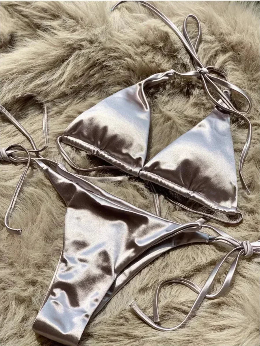 Women's Wrap Around Halter Bikini