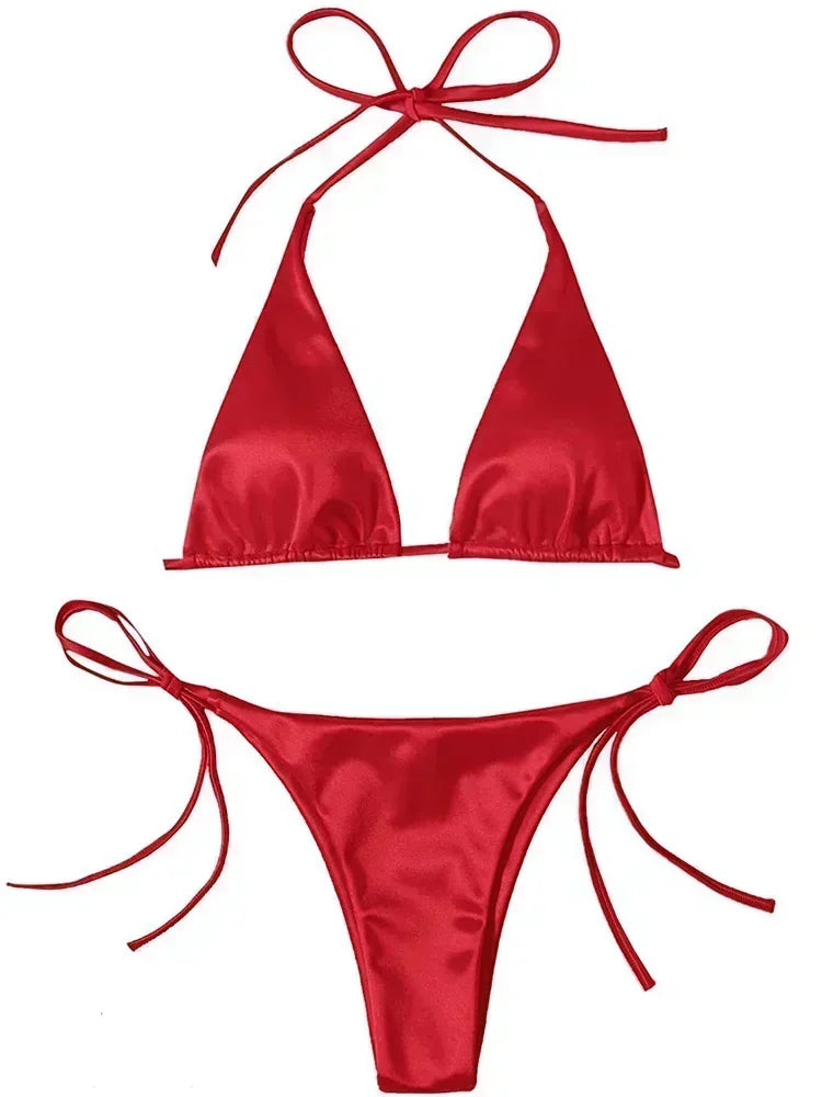 Women's Wrap Around Halter Bikini