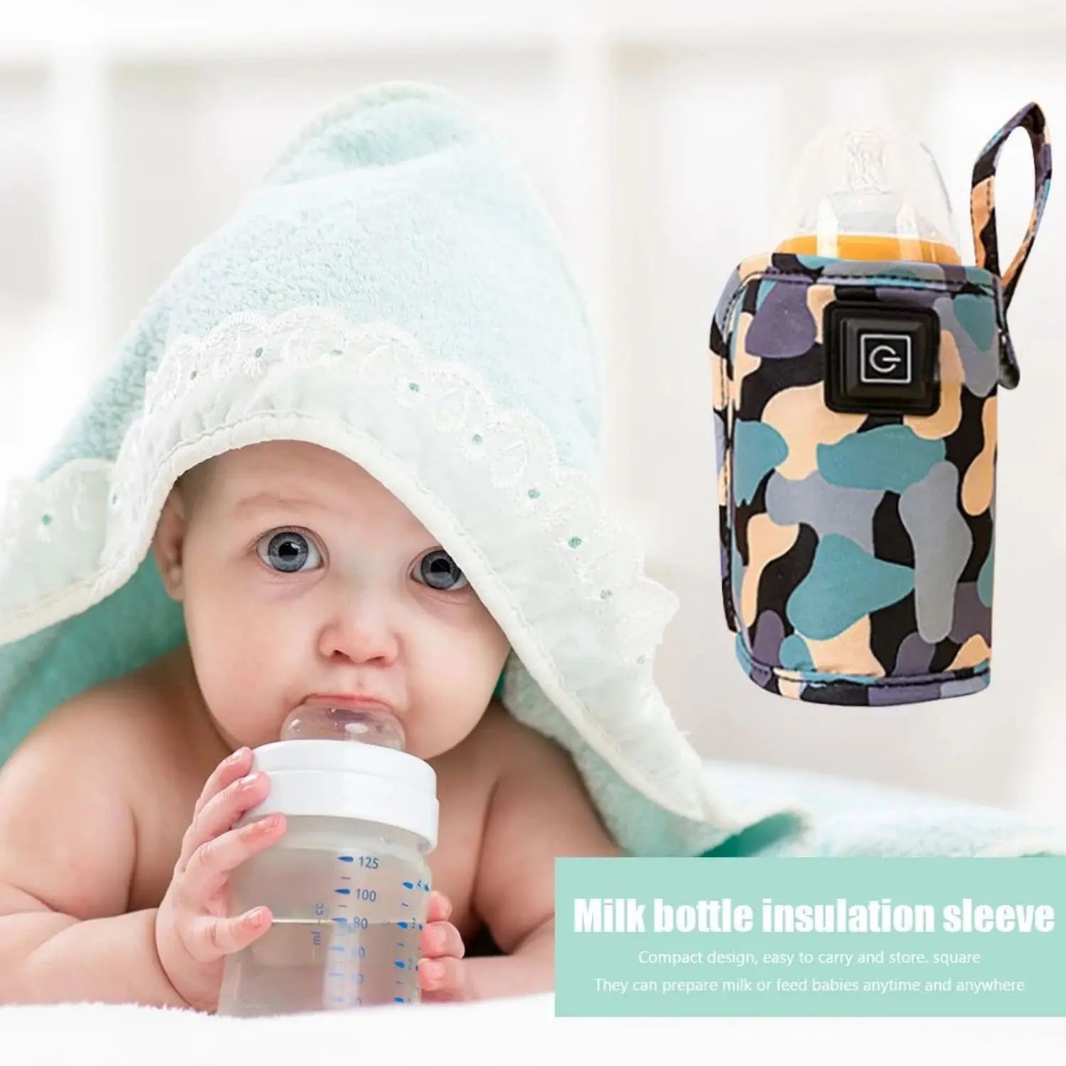 Baby Bottle Warmer 3-speed adjustment Baby Bottle Cup Warmer Car Portable USB Bottle Warmer Baby and Children Outdoor Travel
