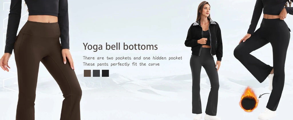 Women's High Waisted Flared Yoga Pants