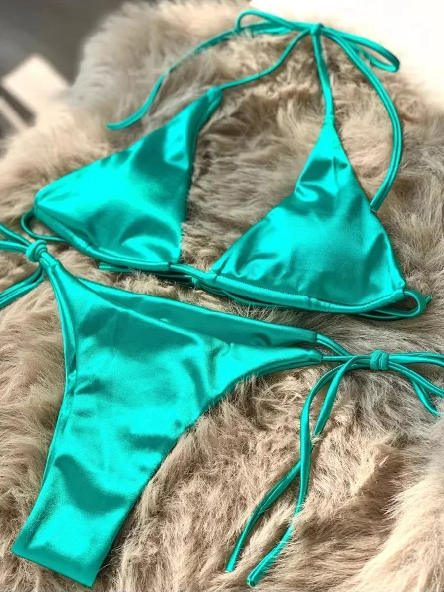 Women's Wrap Around Halter Bikini