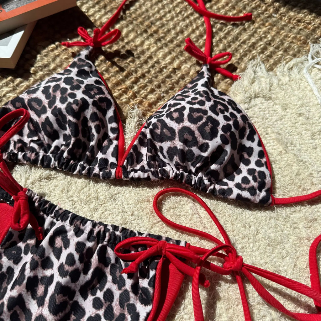 Leopard Print Bikini SwimSuit