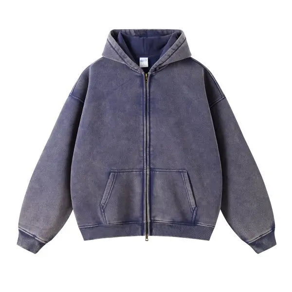 Color Washed Street Wear Styled Hoodie