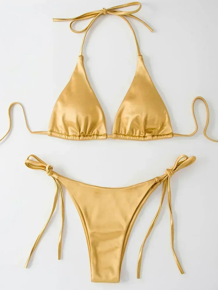 Women's Wrap Around Halter Bikini